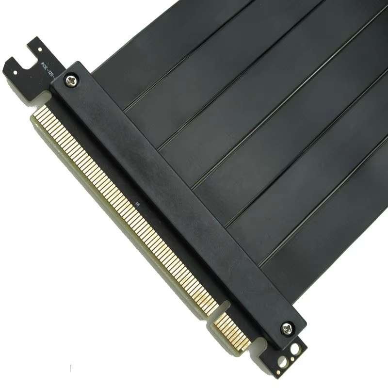 30cm 180° 雙反向 屏蔽 PCIe 3.0 x16 顯示卡延長線