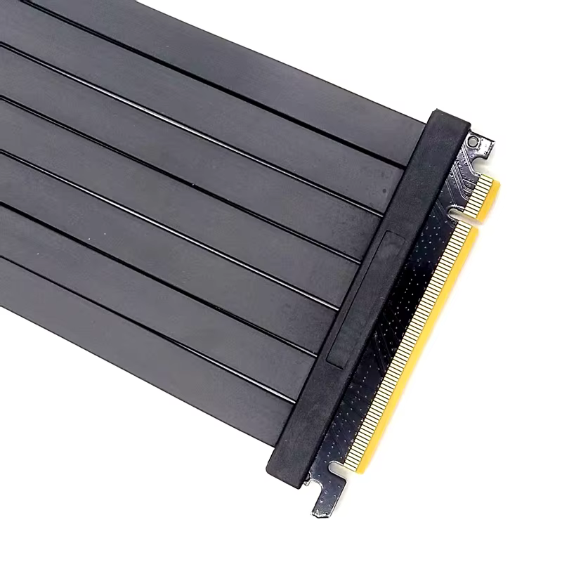 30cm 180° 雙反向 屏蔽 PCIe 3.0 x16 顯示卡延長線