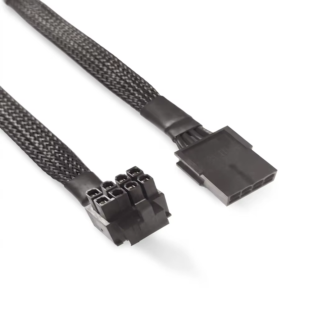 8pin 轉 8Pin 90° 半高 PCIe 6Pin / 8Pin 顯示卡電源線