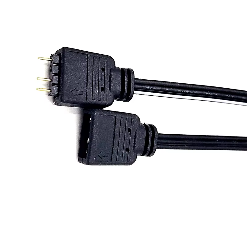 4pin 180° 公对母 母对母 镀锡铜导体 风扇与 PWM 控制线
