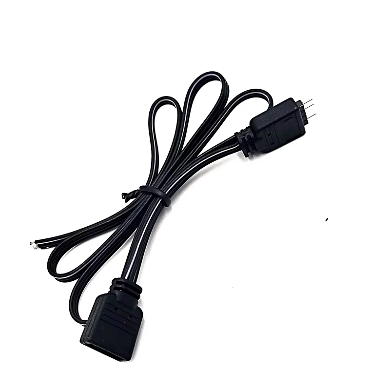 4pin 180° 公对母 母对母 镀锡铜导体 风扇与 PWM 控制线