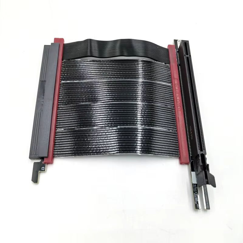 PCIE 5.0/6.0 Riser Cable | RTX5090 RX9070 GPU Ready | X16 128GB/s Speed | Compatible PCIe 4.0 WRX80/WRX90E | Stackable | Single