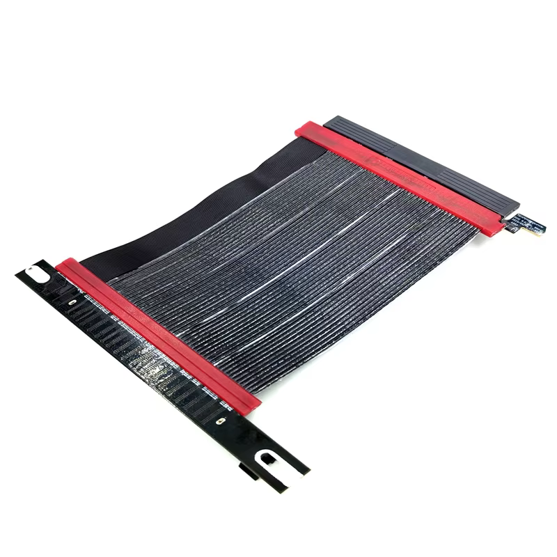 PCIE 5.0/6.0 Riser Cable | RTX5090 RX9070 GPU Ready | X16 128GB/s Speed | Compatible PCIe 4.0 WRX80/WRX90E | Stackable | Single