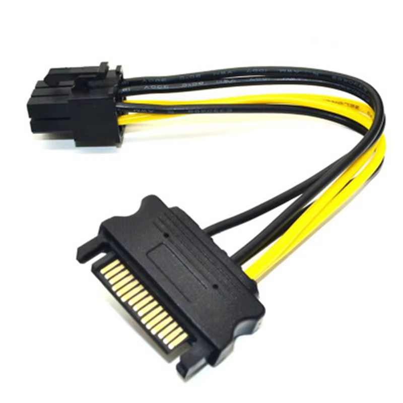 15 Pin 转 6 Pin SATA / Molex 外设电源线
