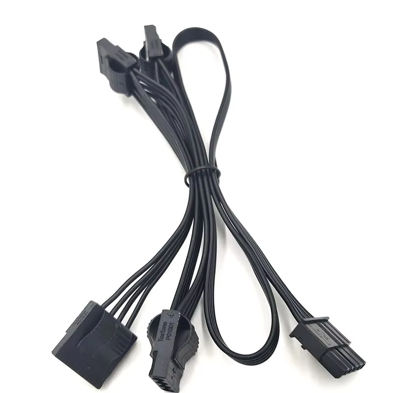 15 Pin 转 6 Pin SATA / Molex 外设电源线