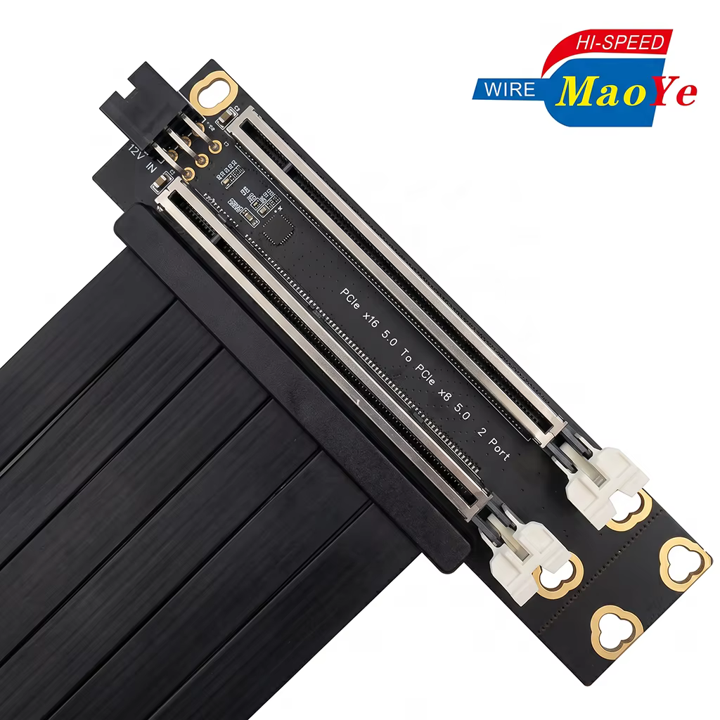 PCIe 5.0 X16 转 双 X8 AI 服务器 PCIe 拆分扩展卡