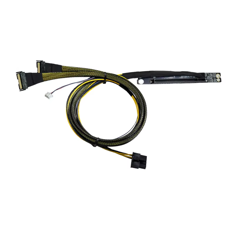 8P 4P MCIO 8X PH4.2 8P PH2.0 4P PCIe 6.0 CEM 轉 MCIO 線纜組件