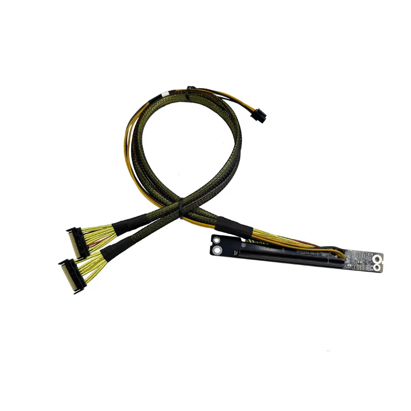 4P MCIO 8X PH3.0 4P PCIe 6.0 CEM 转 MCIO 线缆组件