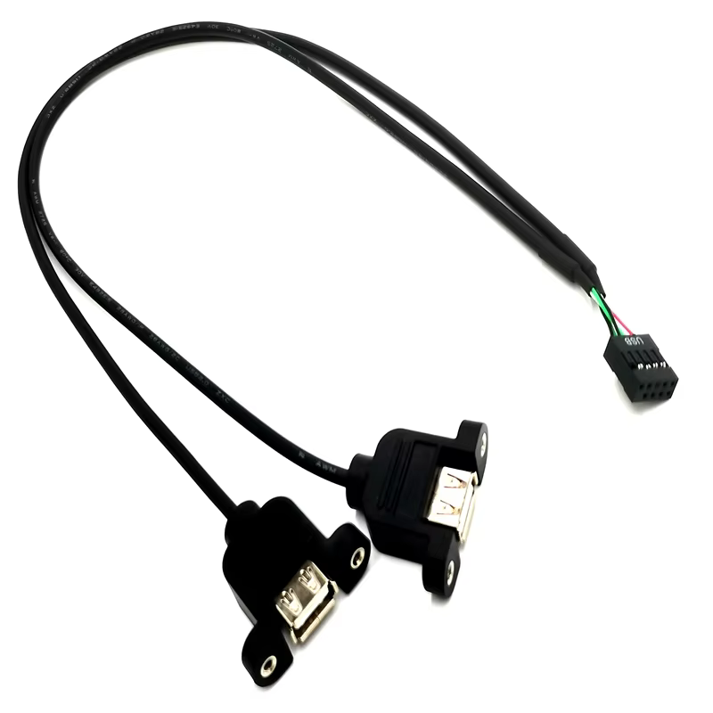 9pin PH2.54 PH2.0 Dupont 主機板 USB 介面轉接線