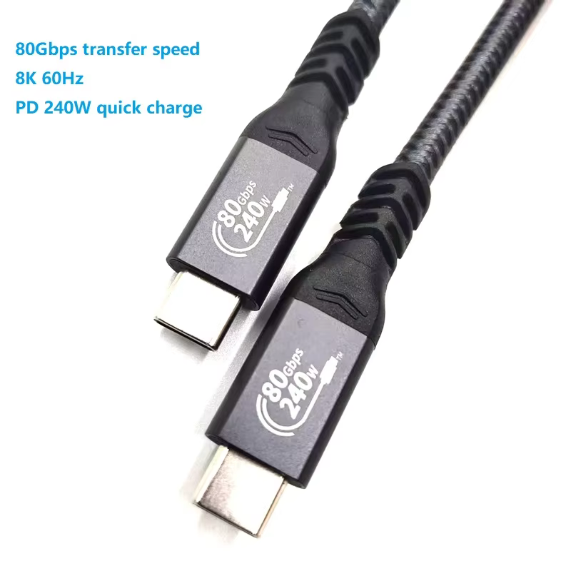 USB Type-C USB4 V2 Thunderbolt 5 8K 60Hz 240W 8K 60Hz USB4 80Gbps / 120Gbps 高速传输线