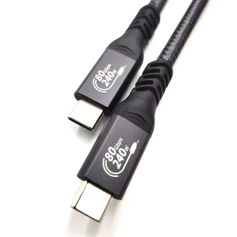 USB Type-C USB4 V2 Thunderbolt 5 8K 60Hz 240W 8K 60Hz USB4 80Gbps / 120Gbps 高速传输线