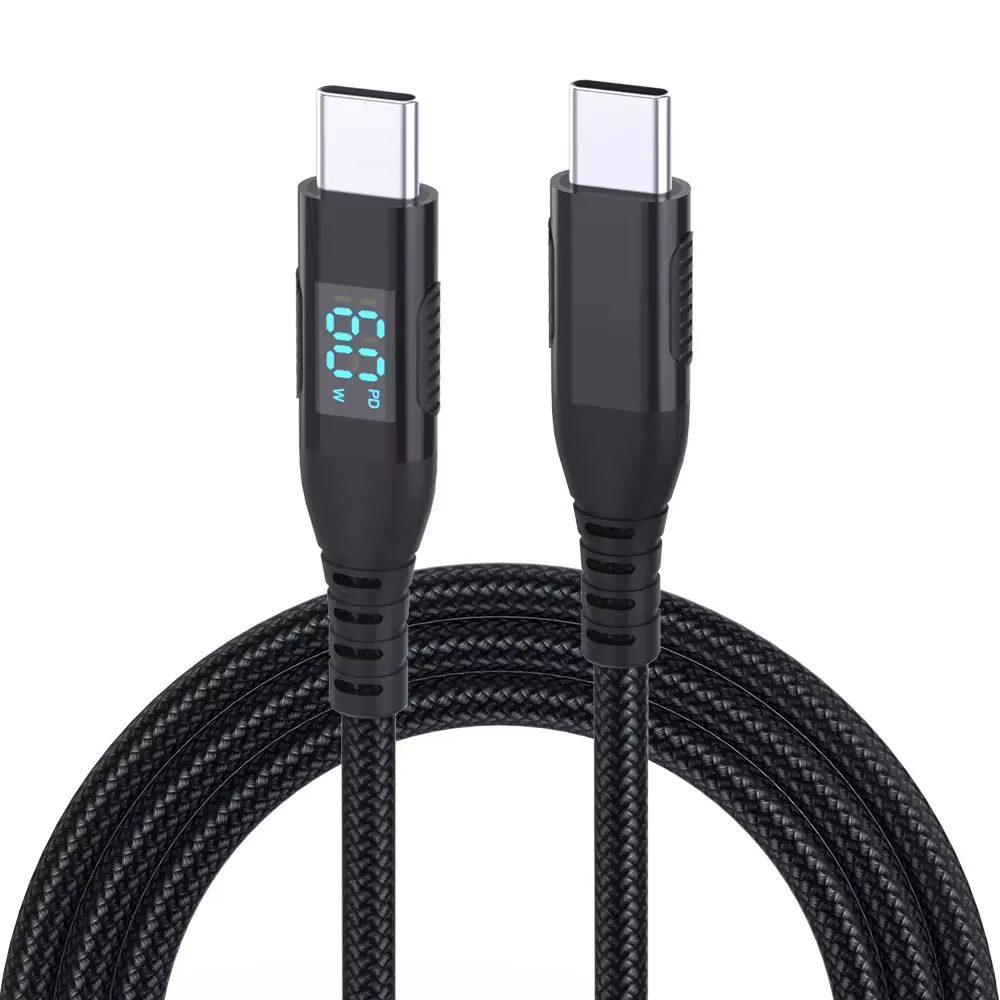 60W 尼龙编织 纯铜导体 USB 2.0 数据与充电线