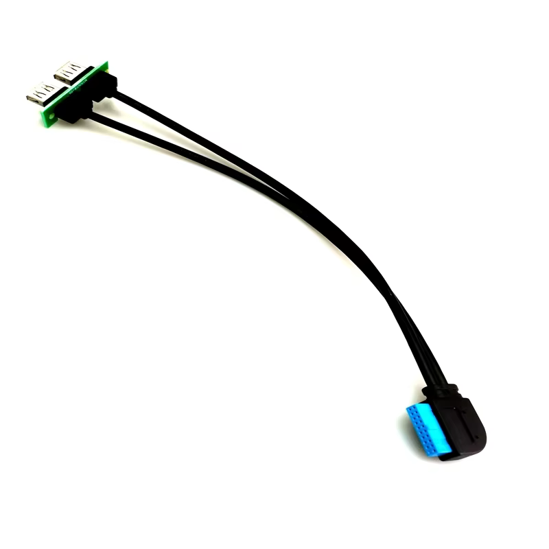 20pin USB3.0 屏蔽 電腦機殼前置 I/O 線纜組件