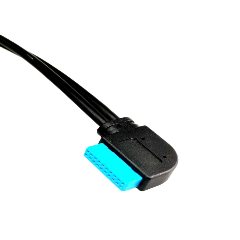 20pin USB3.0 屏蔽 電腦機殼前置 I/O 線纜組件