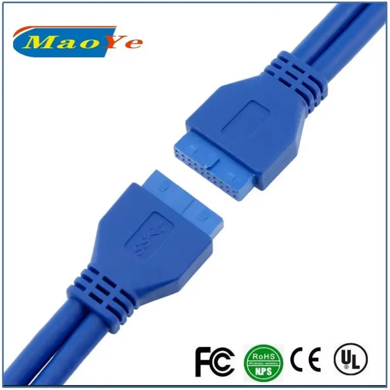 20Pin USB3.0 屏蔽 主機板 USB 介面轉接線