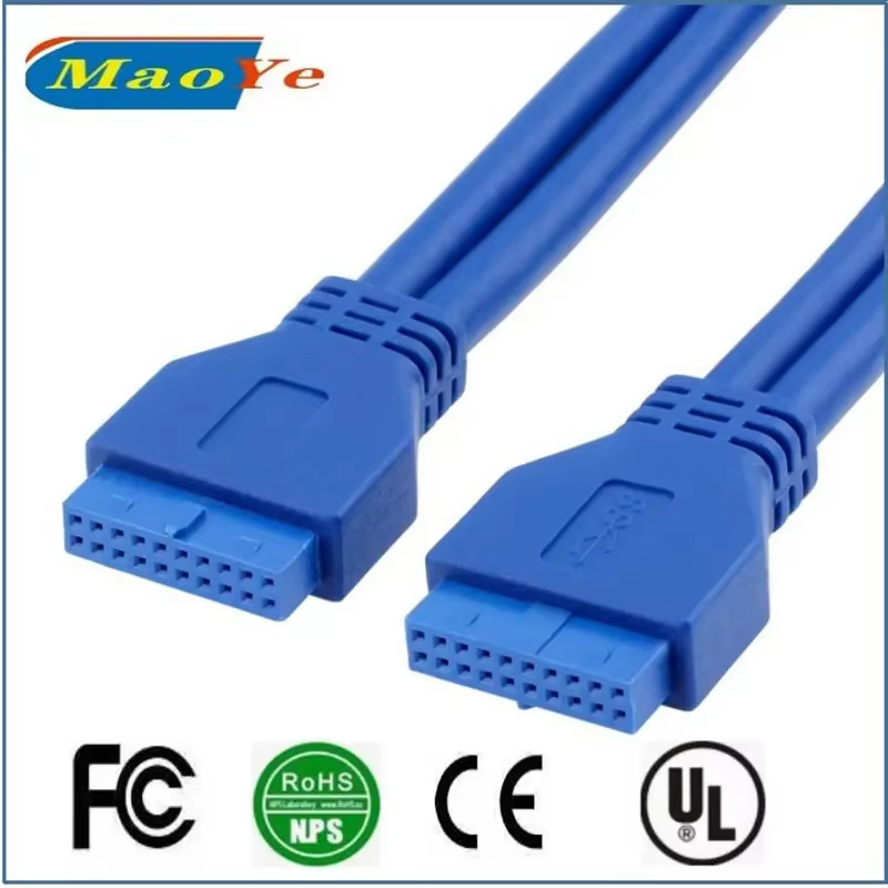 20Pin USB3.0 屏蔽 主機板 USB 介面轉接線