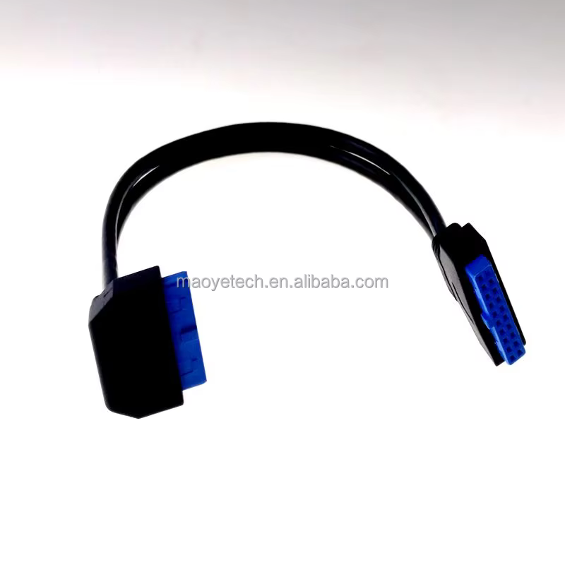 20pin USB 3.0 90° 主機板 USB 介面轉接線