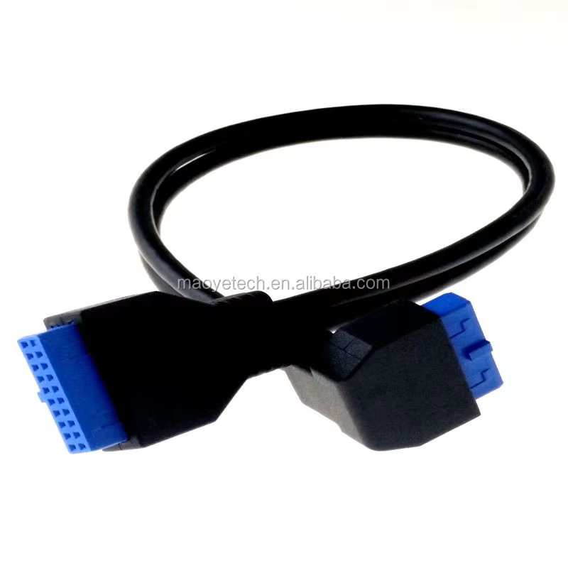 20pin USB 3.0 90° 主機板 USB 介面轉接線