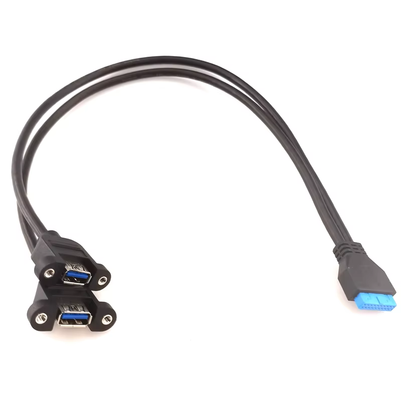 20 Pin USB3.0 主板 USB 接口转接线