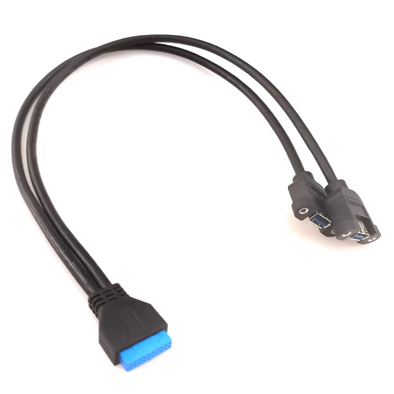 20 Pin USB3.0 主板 USB 接口转接线