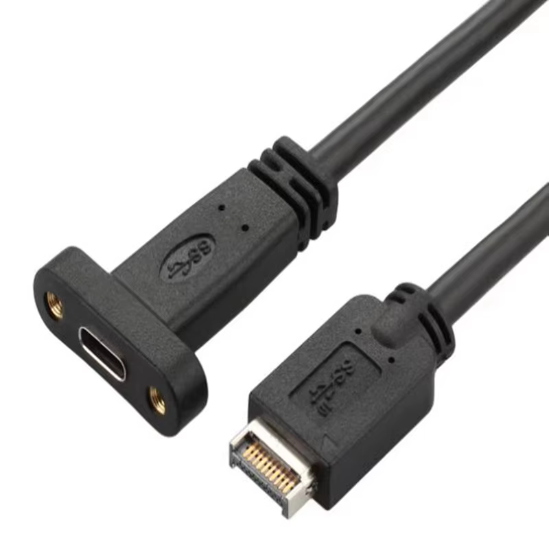 USB 3.2 Gen 2 10Gbps Type-C 母座轉 Type-E 主機板轉接線