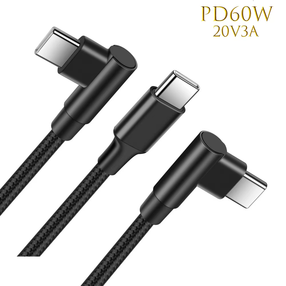 C 转 C USB 3.0 5Gbps PD 60W 0.5–5m 90° 高速传输线