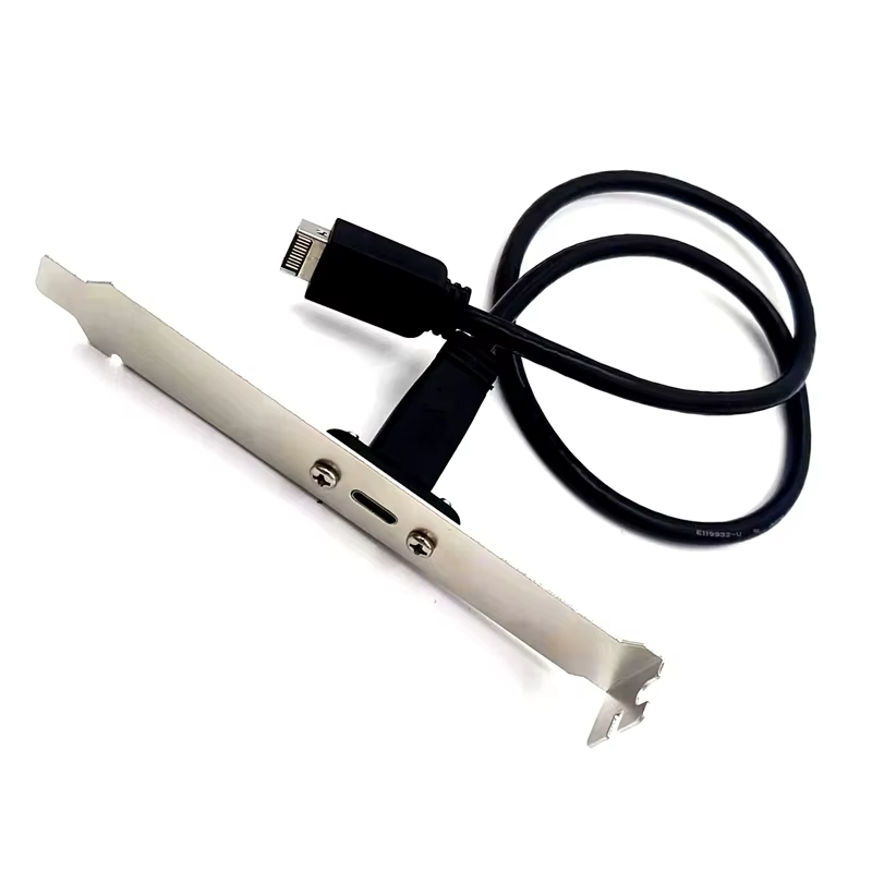 USB 3.2 Gen 2 10Gbps 屏蔽 Type-C 母座轉 Type-E 主機板轉接線
