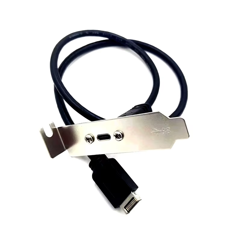 USB 3.2 Gen 2 10Gbps 屏蔽 Type-C 母座转 Type-E 主板转接线