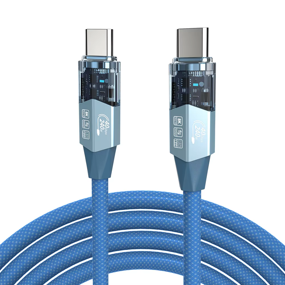 1.2m 240W 8K 鍍錫銅導體 USB4 40Gbps 全功能傳輸線