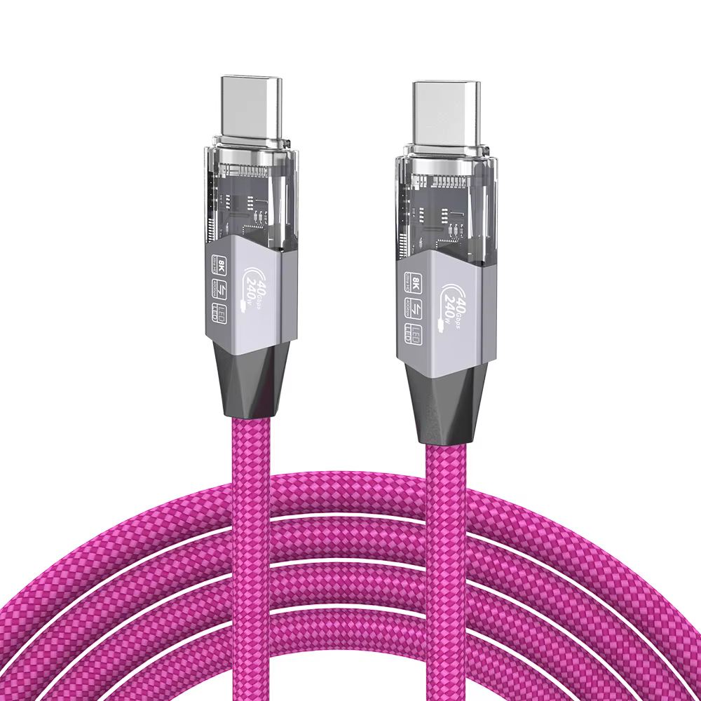 1.2m 240W 8K 鍍錫銅導體 USB4 40Gbps 全功能傳輸線