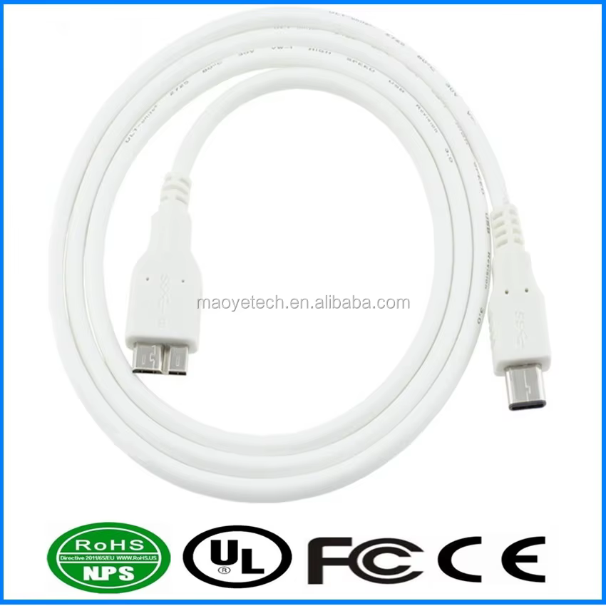Type-C 转 Micro-B Micro B USB3.1 USB3.0 USB 10Gbps 高速传输线