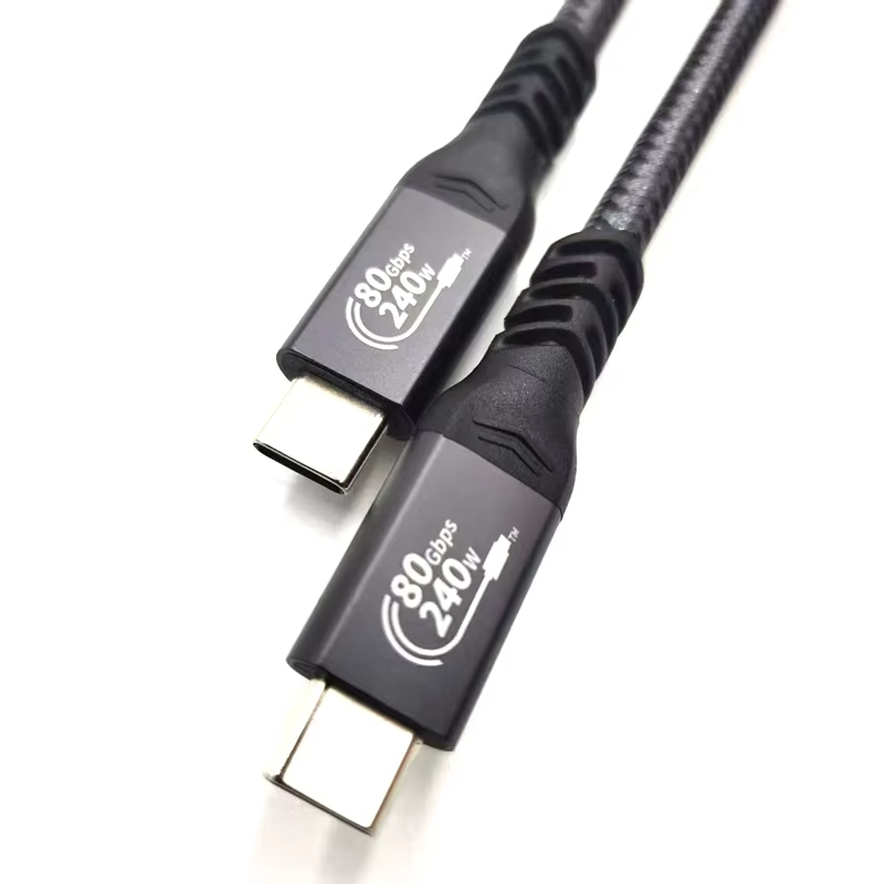 Thunderbolt 5 8K 60Hz 240W 8K 60Hz USB4 80Gbps / 120Gbps 高速傳輸線