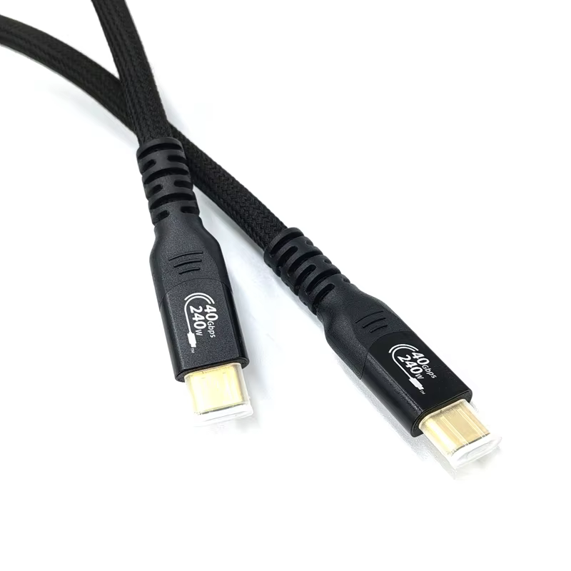 USB Type-C Thunderbolt 5 10FT 8K 60Hz 240W USB4 40Gbps 全功能傳輸線