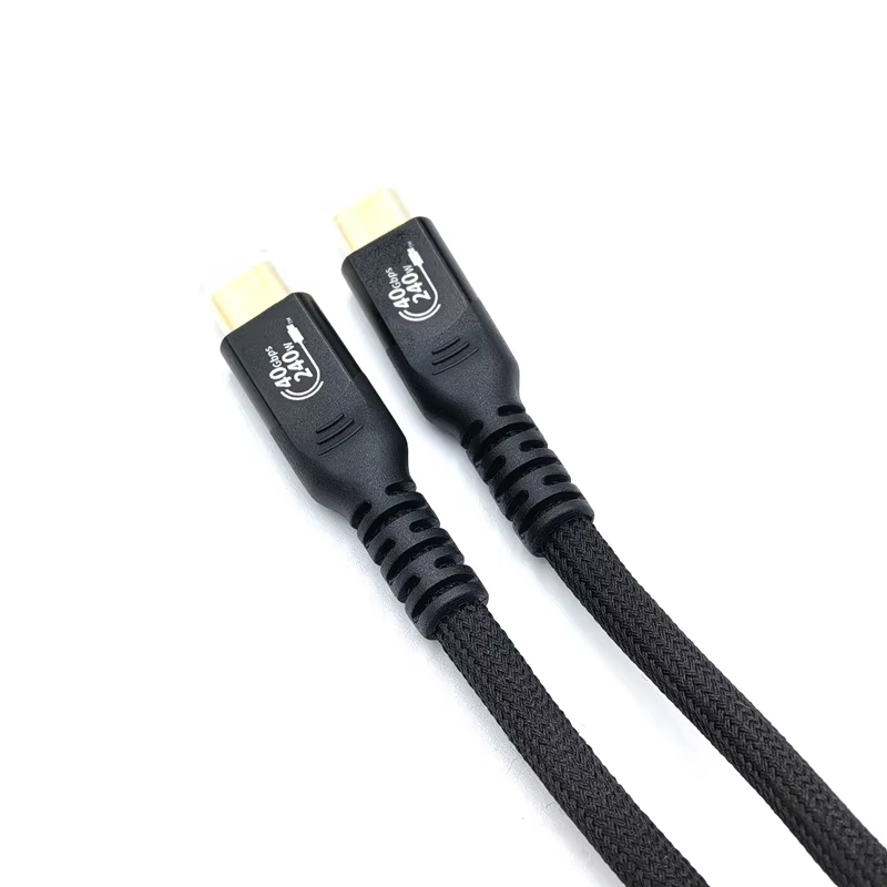 USB Type-C Thunderbolt 5 10FT 8K 60Hz 240W USB4 40Gbps 全功能传输线