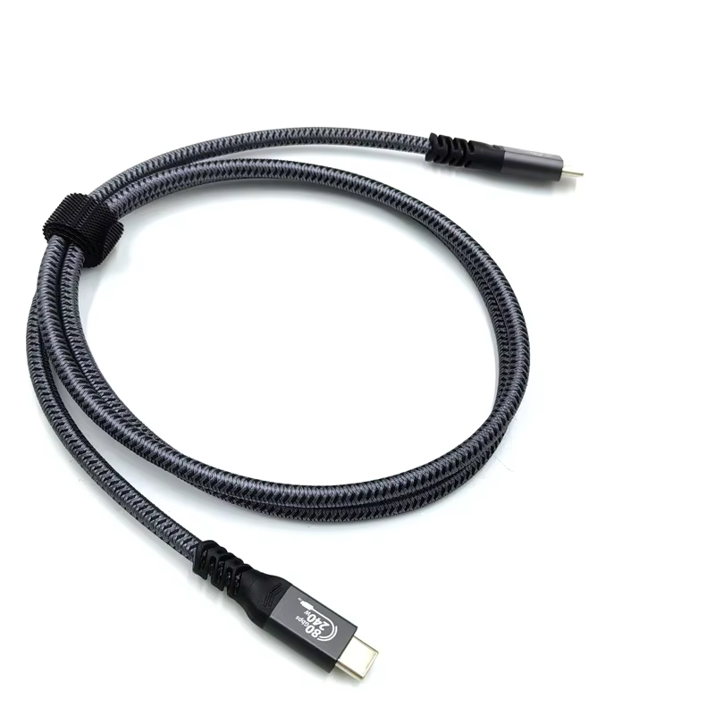 Type-C USB4 V2 Thunderbolt 5 8K 60Hz 240W 8K 60Hz USB4 80Gbps / 120Gbps 高速传输线