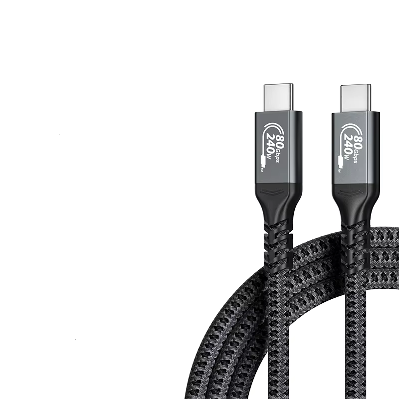 USB-C Thunderbolt 4 240W USB4 80Gbps / 120Gbps 高速传输线