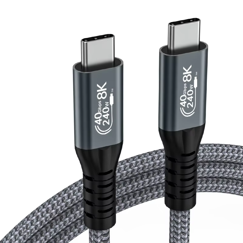 Type-C 8K USB4 40Gbps PD 240W 全功能傳輸線
