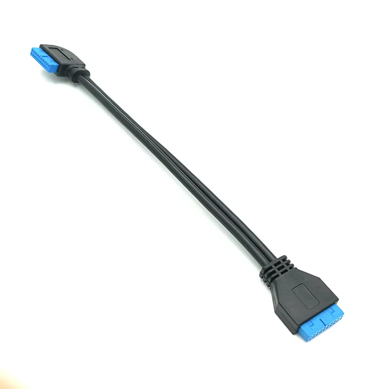 20Pin 轉 20Pin 19Pin IDC 主機板 USB 介面轉接線