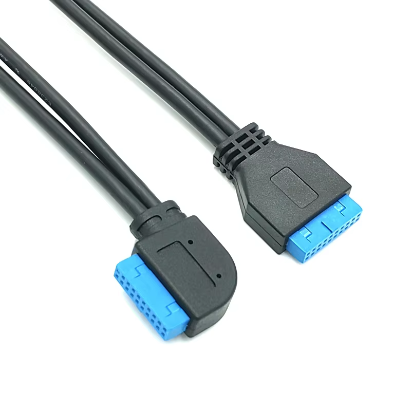 20Pin 轉 20Pin 19Pin IDC 主機板 USB 介面轉接線
