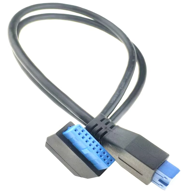 20Pin 轉 20Pin 19Pin IDC 主機板 USB 介面轉接線
