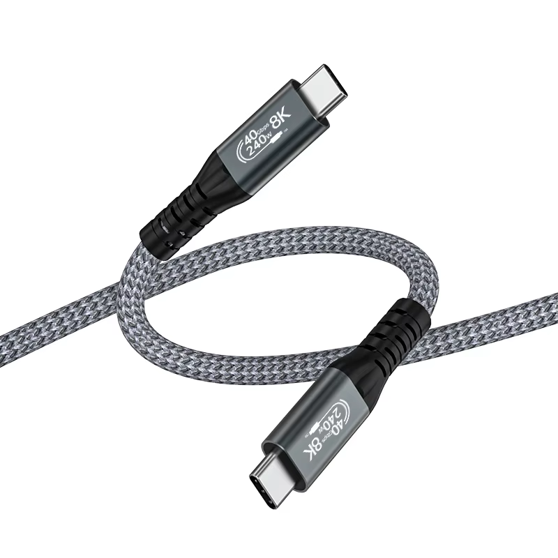 Type-C 8K USB4 40Gbps PD 240W 全功能傳輸線
