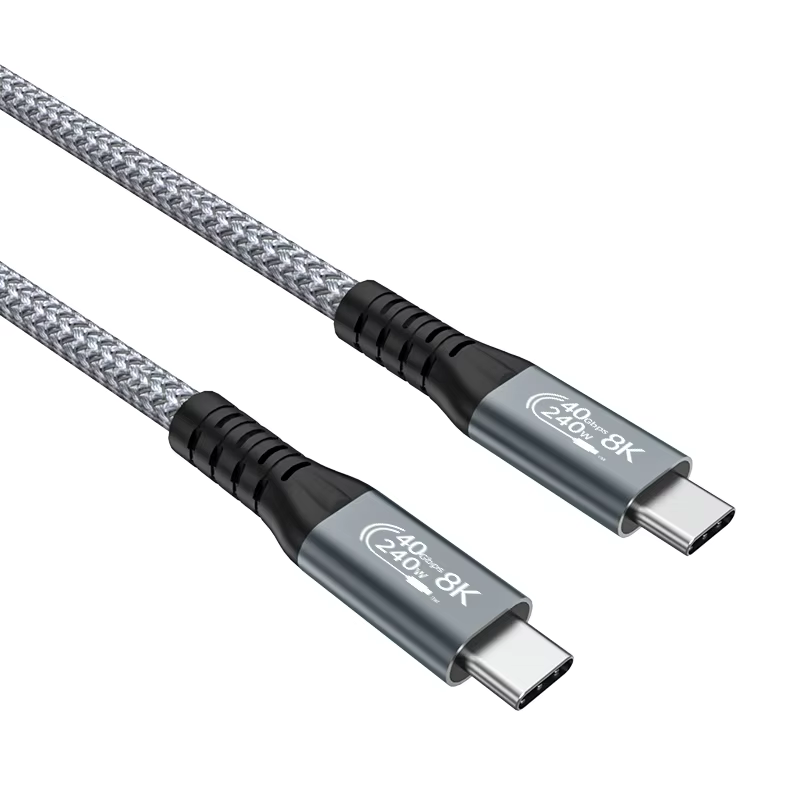 Type-C 8K USB4 40Gbps PD 240W 全功能傳輸線