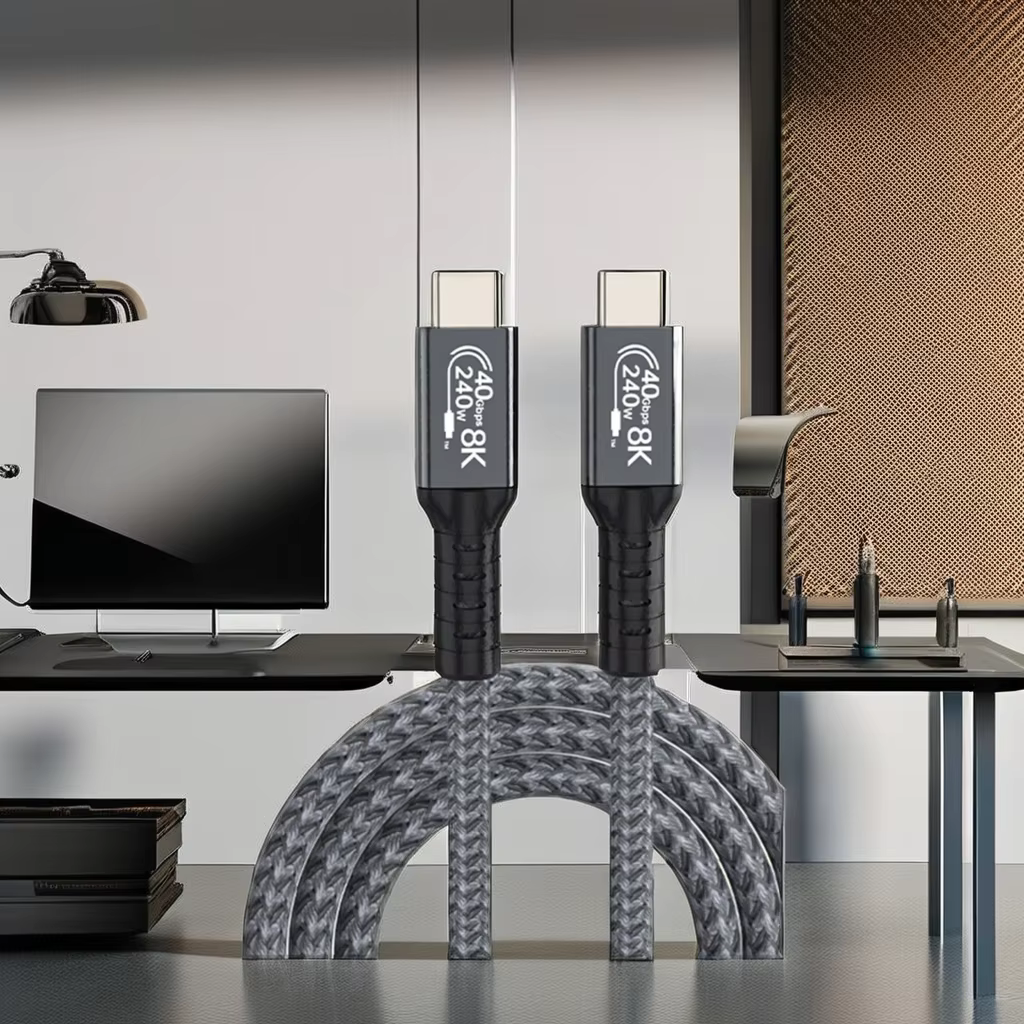 Type-C 1m 2m 純銅導體 USB4 40Gbps 全功能傳輸線