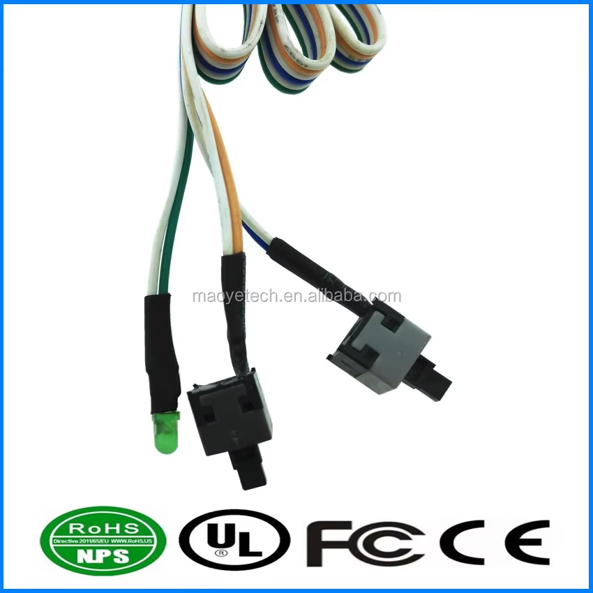 USB 2.0 + LED/电源开关 电脑机箱前置 I/O 线缆组件
